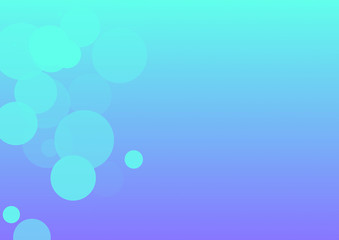 Blue Gradient Background with Transparent Bubble Motif