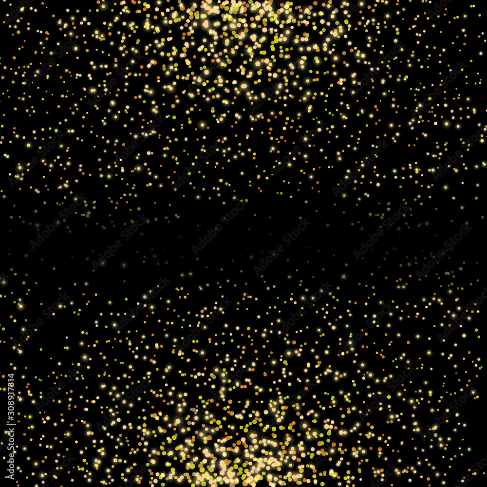 Poster golden shiny dots. abstract background for greeting card