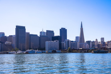 Fototapeta na wymiar Schöne Ansicht des Stadtzentrums in San Francisco