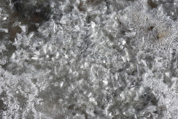 Frazil of Shomyo river (Japan alps / Japanese mountain)