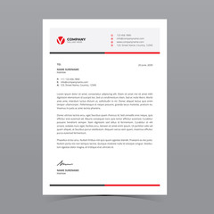 A4 Letterhead Template Vector Design