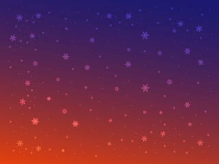 Christmas gradient snowflakes background