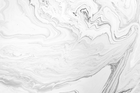 White Acrylic pour Liquid marble abstract surfaces Design.
