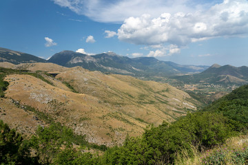 Naklejka premium Landscape near Mormanno, Calabria