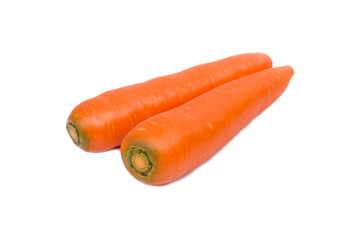 carrots on white background