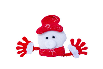 cute Santa Claus made from cloth