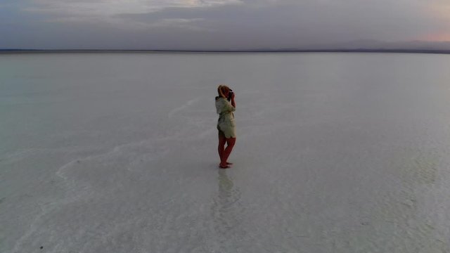Lake Afrera, salt lake, Danakil Depression, Ethiopia