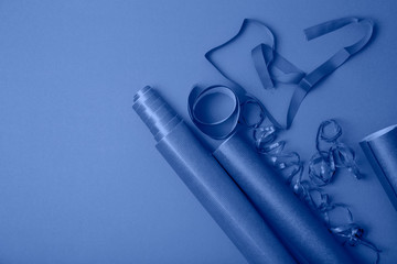 Rolls of wrapping paper