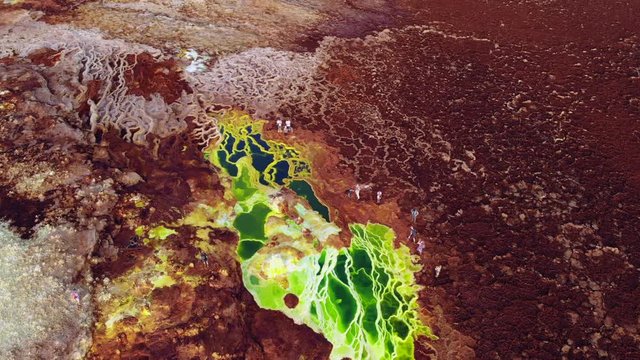 Dallol, volcanic region geysers and springs, Danakil Depression, Ethiopia