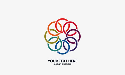 Global Community Logo. Community human Logo template vector. Community health care. Abstract Community logo