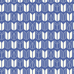Japanese, Chinese traditional asian blue abstract seamless pattern