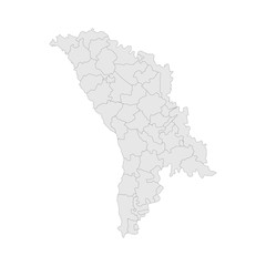 Moldova political map vector. Light gray background. Perfect for business concepts, charts, education, backdrop, backgrounds and wallpapers.