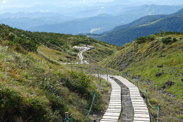 Trail of Mt. Karamatsu (Japan alps / Japanese mountain)