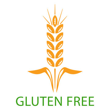 Gluten free icon. No gluten icon. Product free allergen ingredient symbol. Food intolerance stock vector illustration for design and web.