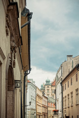 Warsaw, Poland - JULY 28, 2017: Street view of Central part of Warsaw, capital of Poland