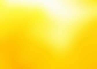 Yellow bright abstract illustration. Lemon juice color empty background. Blur texture. Gloss plain backdrop.