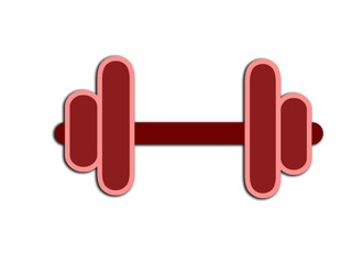 Obraz premium dumbbells isolated on white background