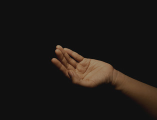 Praying hand : pray for hope and faith