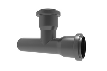 Pipes for water. Pipe. Tube. Sanitary. 3D rendering.