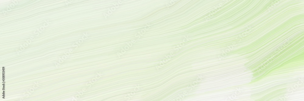 Poster dynamic horizontal banner. modern soft swirl waves background design with beige, tea green and tan color