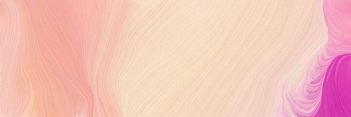 dynamic horizontal banner. elegant curvy swirl waves background design with baby pink, mulberry  and pastel magenta color