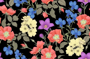 Nahtloses Blumenmuster. © marinavorona