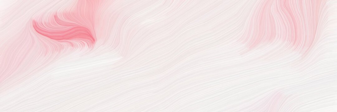 dynamic horizontal banner. modern soft swirl waves background illustration with linen, light coral and light pink color