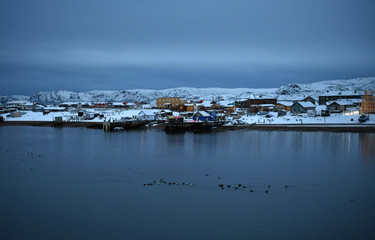 local berth in a village in the Russian Arctic