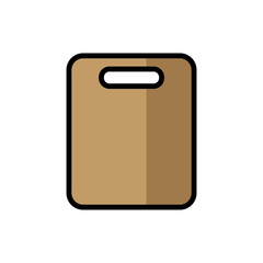 cutting board - kitchen utensils icon vector design template