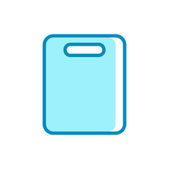 cutting board - kitchen utensils icon vector design template