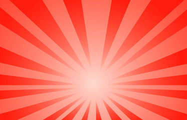 red abstract line  background Cartoon Style. Big Boom  or Sunlight vector illustration.