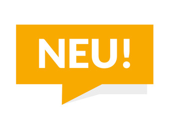 Neu  Störer Sprechblase gelb