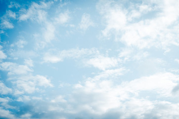 Blue sky and white clouds