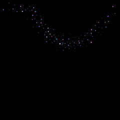 Fototapeta na wymiar Purple glitter star confetti little spark violet