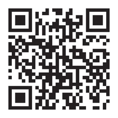 QR code symbol. Qrcode icon template for mobile apps 