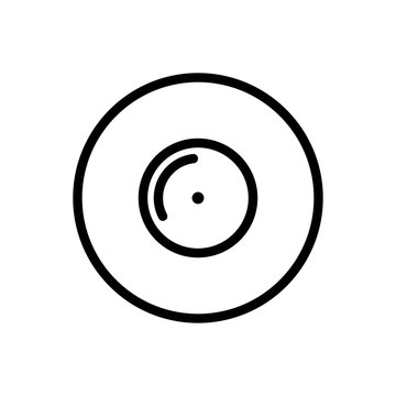 Mixer DJ icon vector. A thin line sign. Isolated contour symbol illustration
