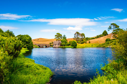 New Zealand, Matamata, Hobbiton movie set