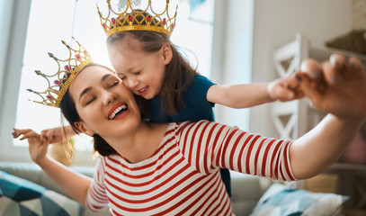Happy loving family.