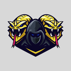 Boss monster sport e-sport mascot gaming logo © amrikhsn
