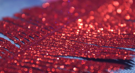 Red sparkle glittering background for text