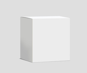 3d White Product Cardboard Package Box