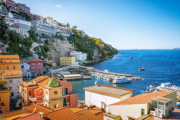 Scenic landscapes of the Gulf of Naples and Sorrento, Italy