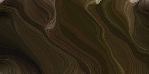 background graphic with modern soft swirl waves background design with very dark green, dark olive green and gray gray color