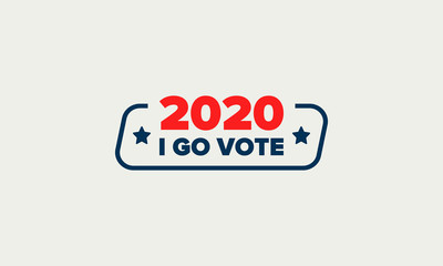 Presidential Election 2020 in United States. Vote day, November 3. US Election. Patriotic american element. Poster, card, banner and background. Vector illustration