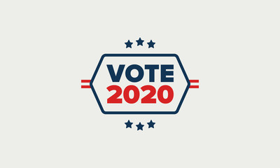 Presidential Election 2020 in United States. Vote day, November 3. US Election. Patriotic american element. Poster, card, banner and background. Vector illustration