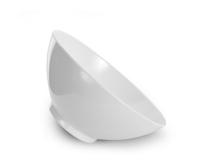 empty bowl isolated on white background