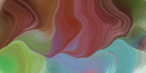 Obraz premium background graphic with modern soft swirl waves background design with old mauve, dark sea green and gray gray color