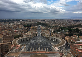 Aerial view of the Saint Peter Square