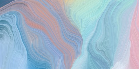 Obraz premium background graphic with modern soft swirl waves background design with pastel blue, steel blue and thistle color