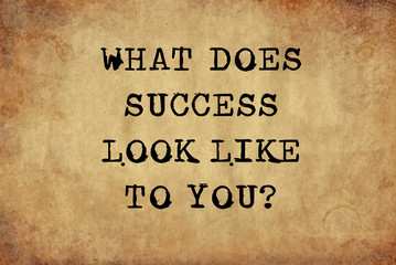 what does success look like to you